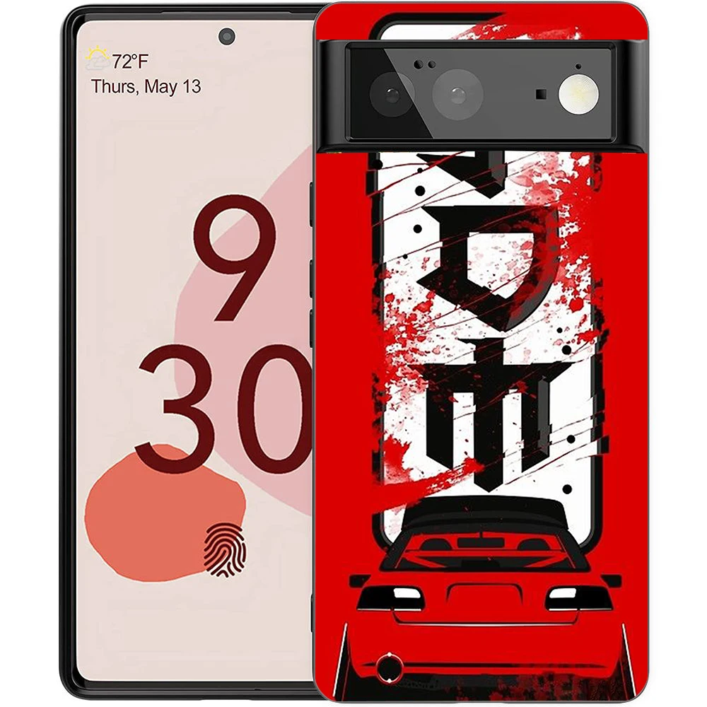 JDM Sports Cars Männliche Männer Handyhülle für Google Pixel 8 7 6 7A 6A Pro 5G Stoßfestes Silikon Soft 9 Pro XL 8 Pro 5G Shell – Detail 7