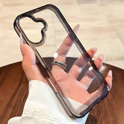 Crystal Clear Shockproof Phone Case with Enhanced Protection - iPhone 12 (Black)