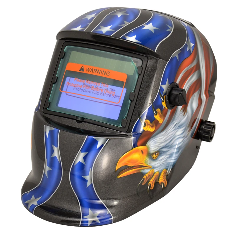 Red Eagle Solar Mig Tig Welding Helmet Battery Solar Welder Cap Best