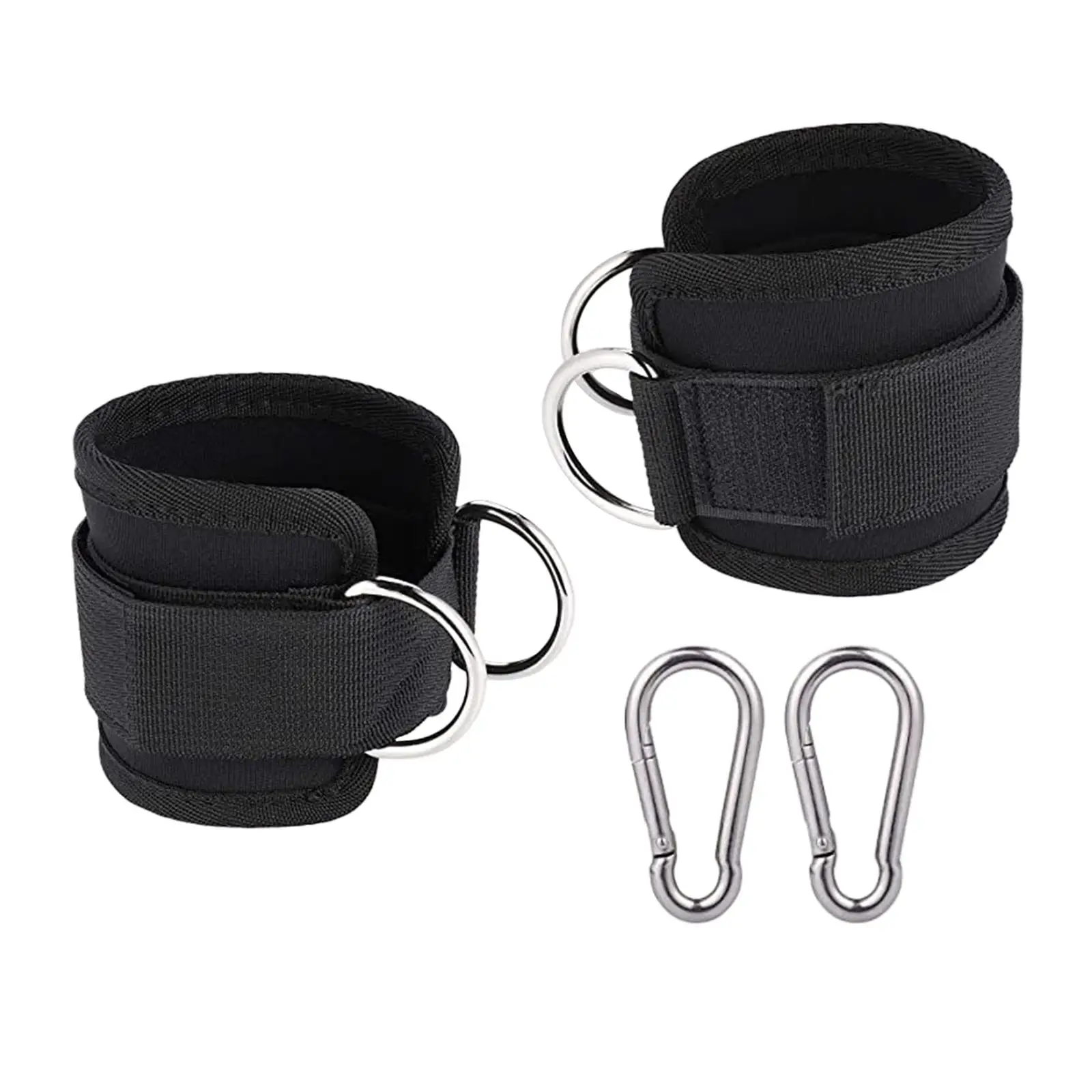 2Pcs Ankle Straps,Cable Machine Accessories,for Cable Machine,Ankle Cuffs,Gym Cable Attachment,for Sports,Lower Body Exercise