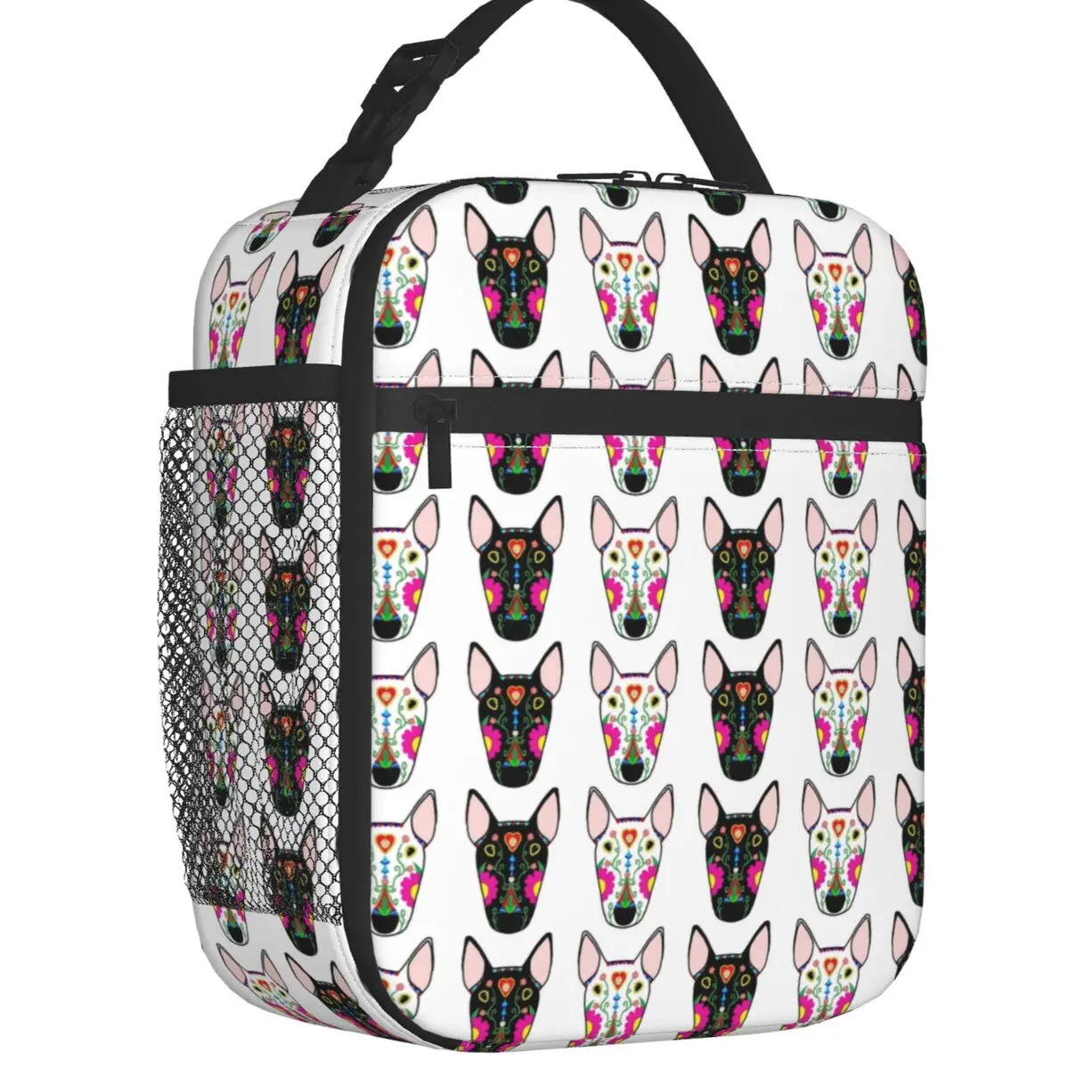 

Изолированная сумка для ланча с мексиканскими бульками для кемпинга путешествий смешная собака Бультерьера многоразовая охлаждающая термальная коробка для бенто для женщин и детей