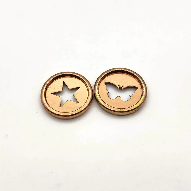 10Pcs Metal Binding Discs 32mm Mushroom Hole Loose-leaf Notebook Buckle Accessories Alloy Binding Ring Journal Diary Binder Disc