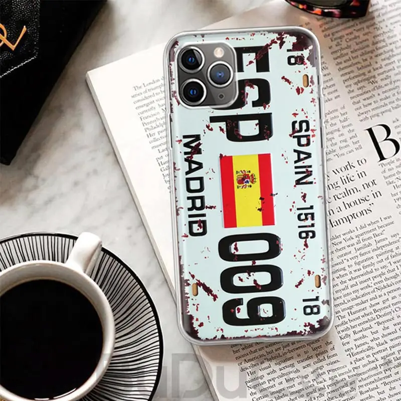 License New York Plate Number Print Phone Case Cover