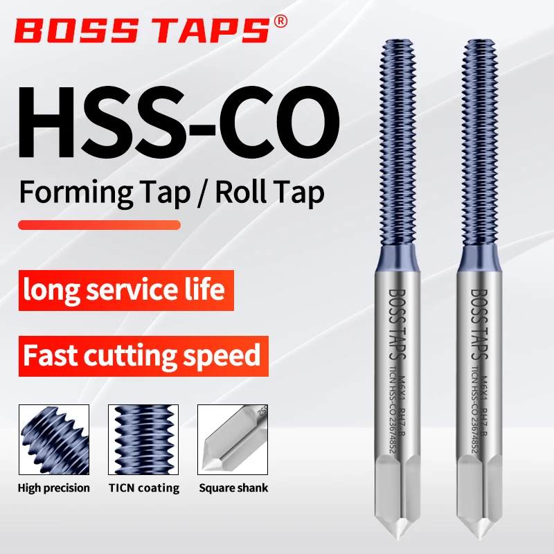 HSS-CO TICN Coating Forming Roll Pointed Spiral Fluted Tap M1 M1.4 M2 M3 M4 M5 M6 M8 M10 M12 Machine
