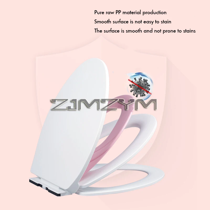 Universal Thickening Toilet Seat Lid, Slow Drop Cover, Toilet Accessories, Household, tapa de ba&ntilde;o wc