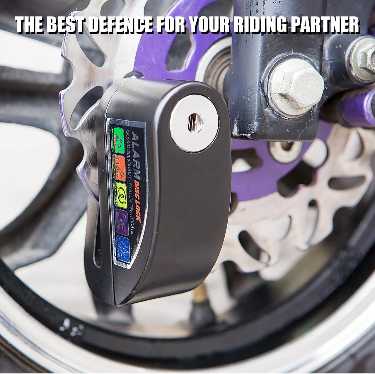 Motorcycle Scooter Disc Brake Lock Motor Bicycle Anti-theft Wheel Disc Brake Lock Waterproof Security Alarm Protection