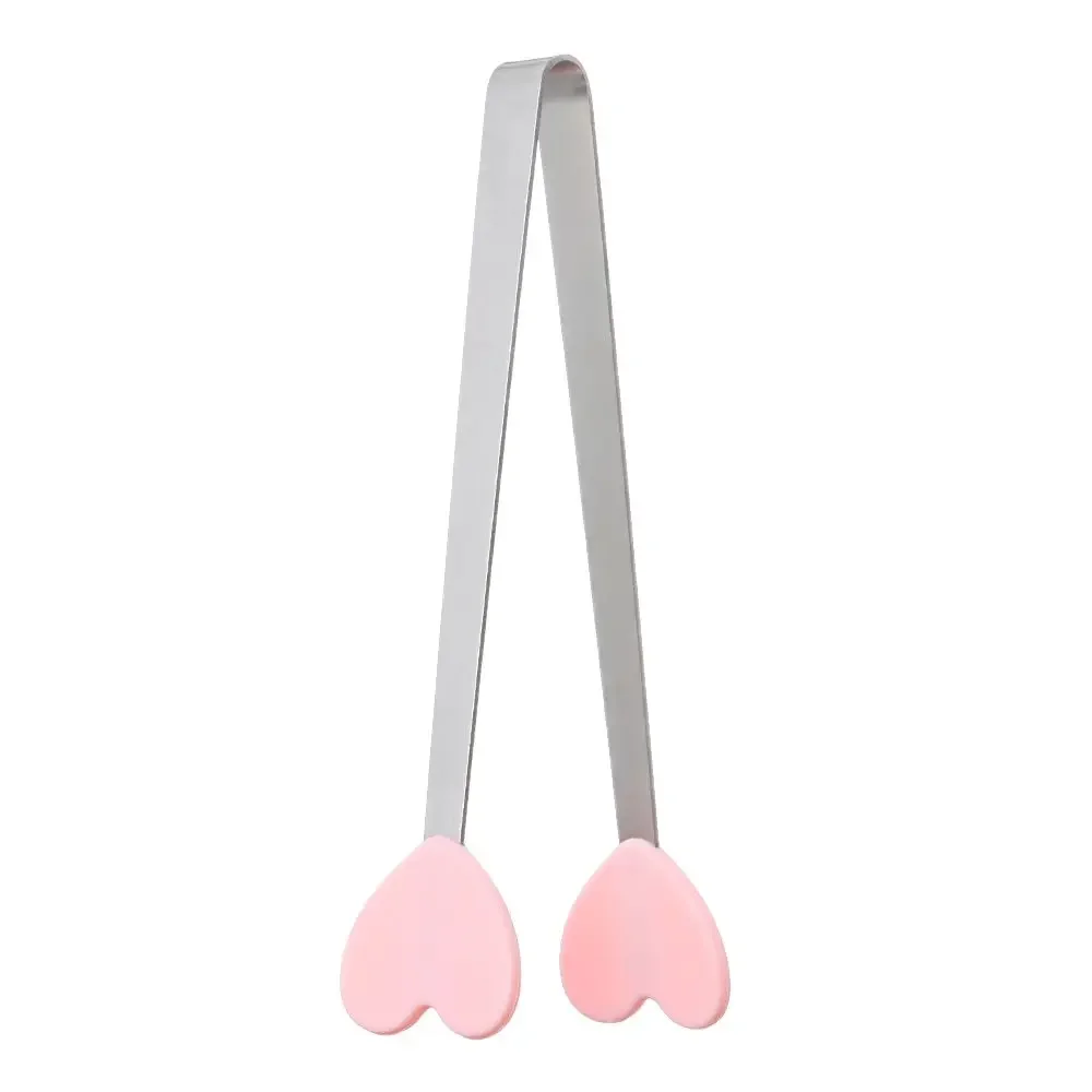Silicone Stainless Steel Mini Snack Tongs with Non-Slip Handles