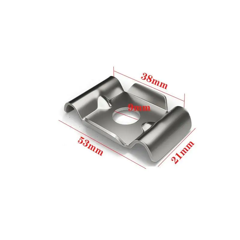 Description Picture 3 of itemFence Attachment Clamps 10X Stainless Steel Mesh Fence Bracket Holder Anti-theft Design Barrier Attachment Fixing Bracket For