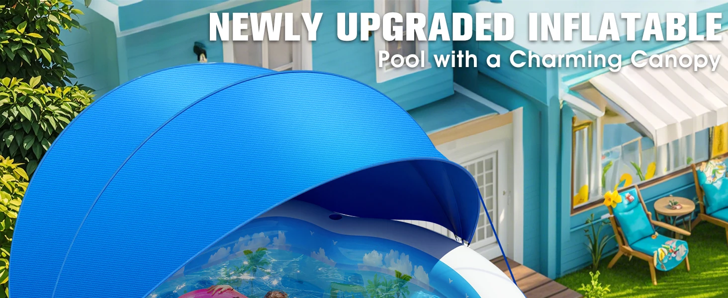 Inflatable Pool with Canopy