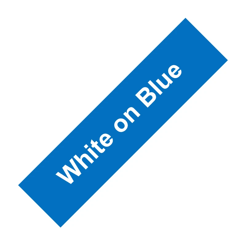 Black on White Dymo D1 Label Tape, Various Widths
