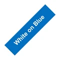 White on Blue
