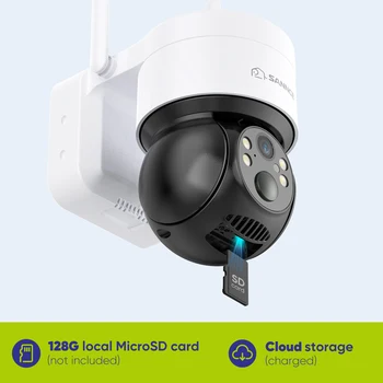 2pcs/set Solar Security Cameras Wireless Outdoor - Battery Power Cameras for Home Security Wifi Cameras Outside Surveillance 2