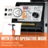 HZXVOGEN 200A Cold Welding Machine HBT2000P TIG ARC Welder with Pulse Cold TIG 2T/4T 1-900ms Adjustment HF TIG Spot TIG 3