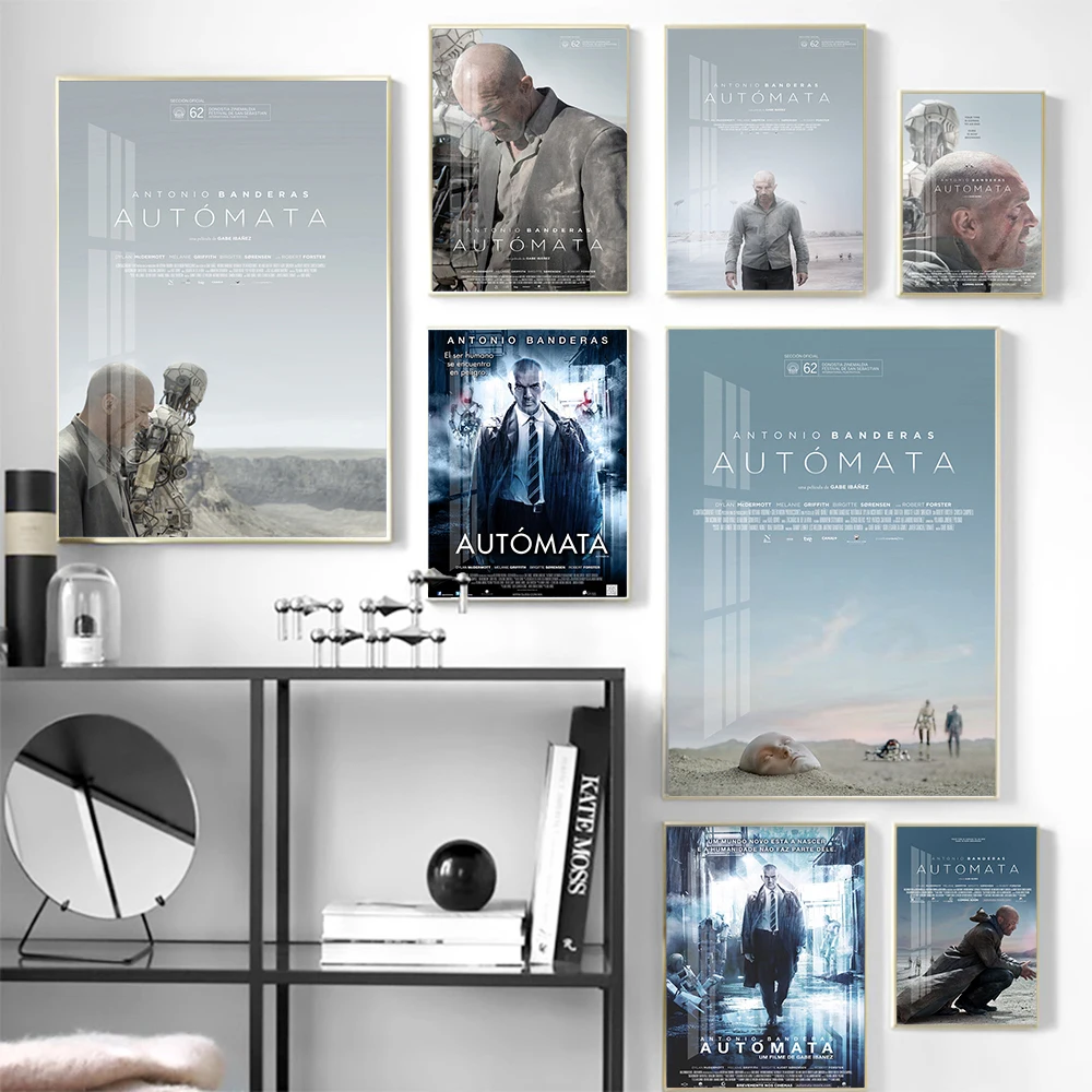 

Automata Science Fiction Action Film Poster Movie Wall Picture Video Room Cinema Decor Art Print Canvas Painting