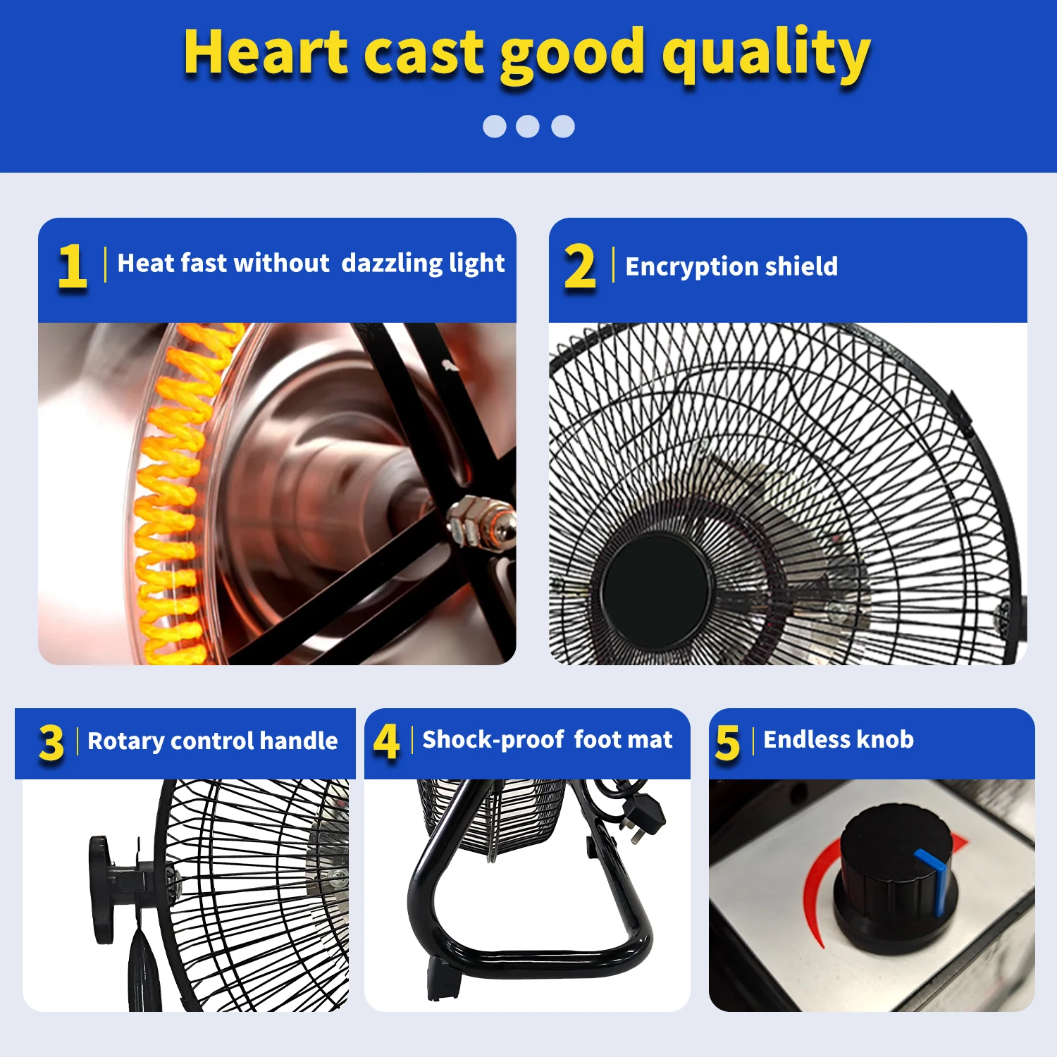 Portable Heater Fan 1200W Desktop Heating Machine Fast Heating Air Heater For Home Winter Stove Radiator Hot Airs Fan Floor