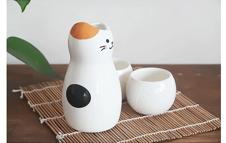 Cute Cat Design Ceramic Sake Set - clHouse & Home