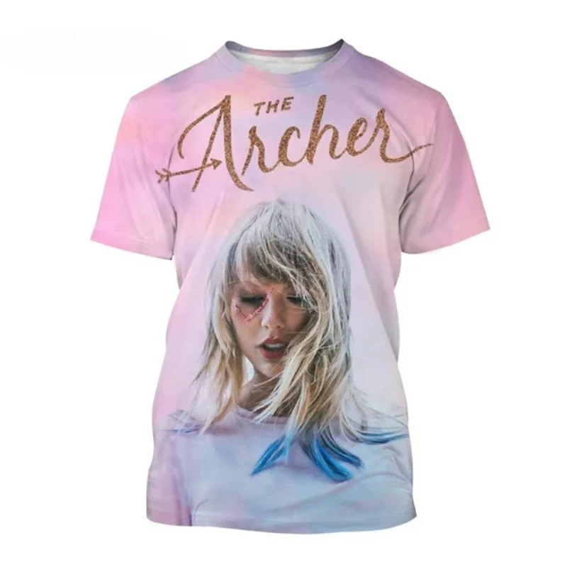 

Female Singer Taylor Swift 3D Print T-shirt Summer New Women Clothing Fashion Hip Hop Harajuku Street Unisex Oversized T Shirt