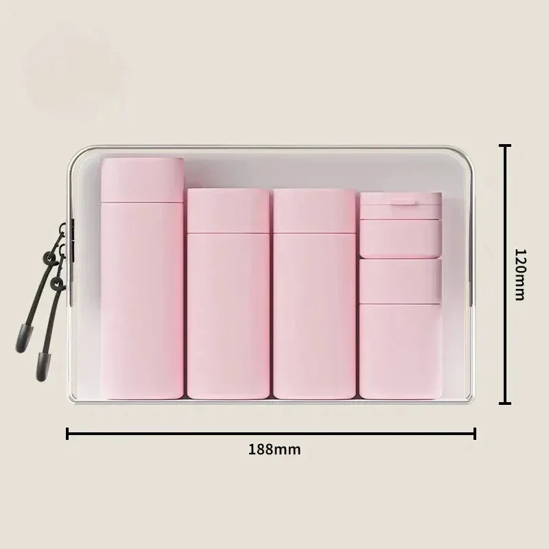 Colorful Hydrating Travel-Size Refillable Bottles - Set of 5