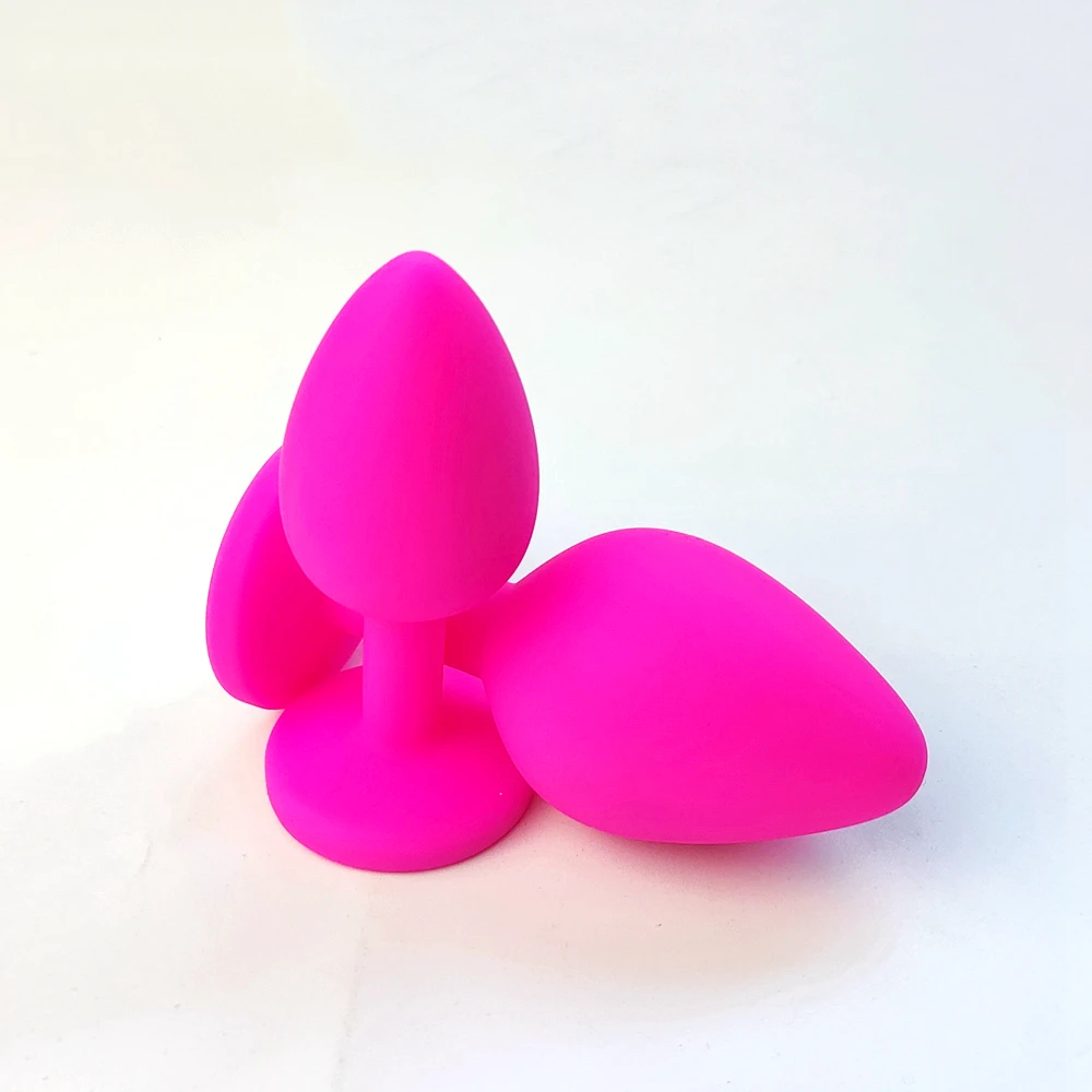 S/M/L Silicone Butt Plug Anal Plugs Unisex Sex Stopper 3 Different Size Adult Toys for Men/Women Anal Trainer for Couples SM