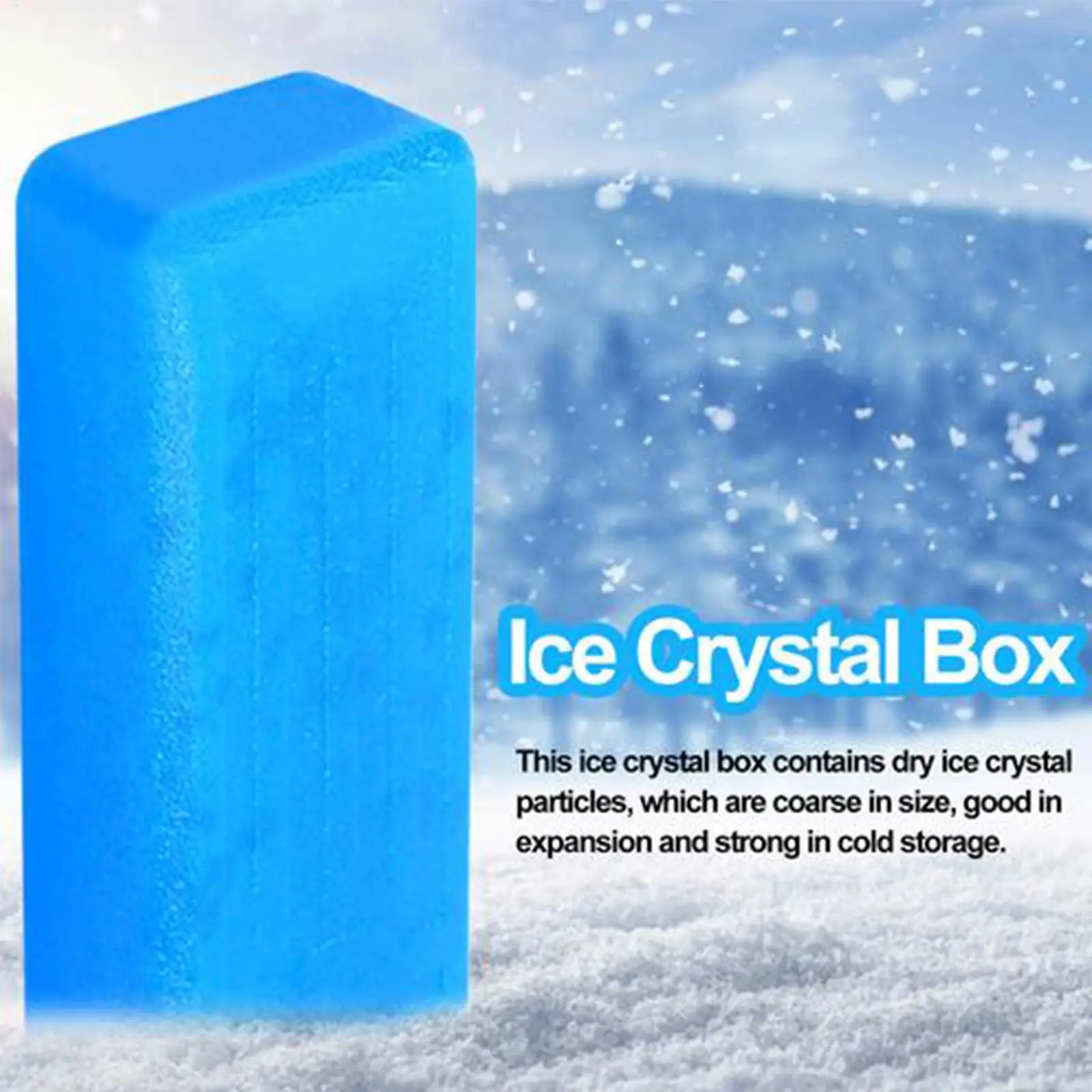 Air Cooler Ice Box Reusable Cooling Packs Long-lasting Ice Crystal Box Fresh-Keeping Ice Packs For Cooler Outdoor Picnic Gear