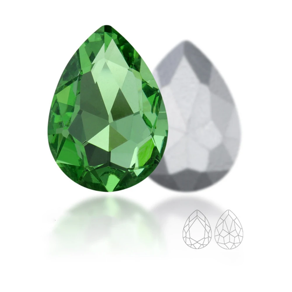 Hochwertige Kristall Wasser tropfen Teardrop Glas Strass für Kleidungs stück Handwerk Charme Schmuck 3D Nagel kunst DIY Schmuck Zubehör – Detail 4