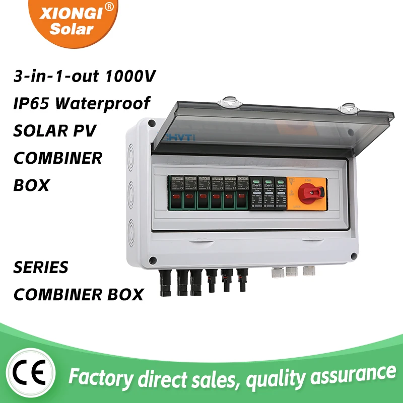 Interruptor de Isolamento Impermeável ao ar Livre pv Solar Surge Lightning Protection dc Combiner Box String Entrada Saída 1000v Ip65