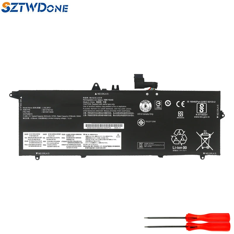 Batteria Per Laptop Sztwdone L18L3Pd1 Per Lenovo Thinkpad T490S T495S T14S Muslimatexplaur L18C3Pd2 02 Dl013 02 Dl014 02 Dl015 02 Dl016