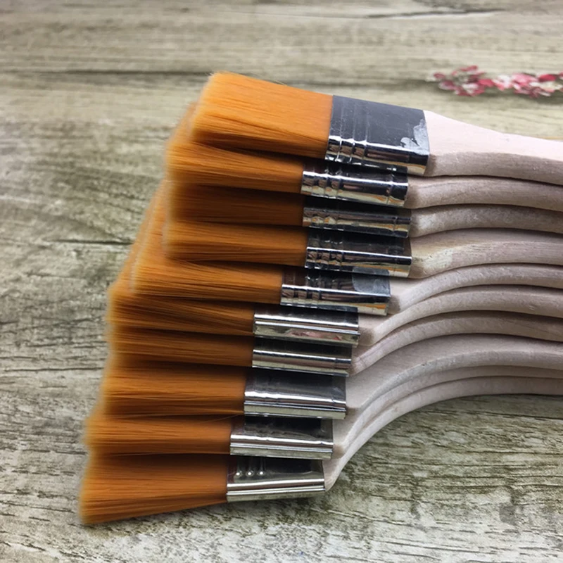 Nylon Paint Brush 1PC Different Size For Acrylic Oil Painting School Art Supplies