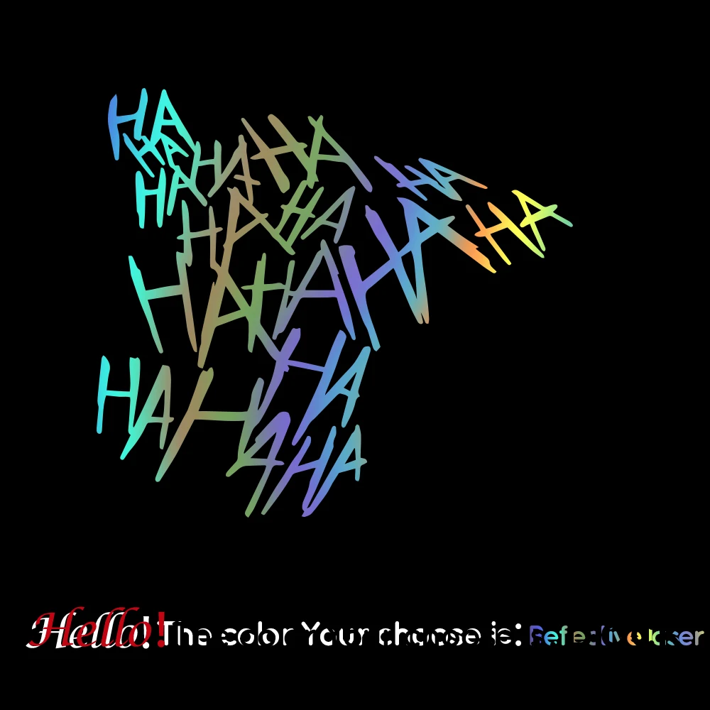 Фото Мотоциклетная наклейка HAHAHA, мотоциклетный шлем, автомобильные наклейки, мотоциклетная Автомобильная наклейка, смешная JDM виниловая наклейка на автомобиль, аксессуары для стайлинга, украшение №2