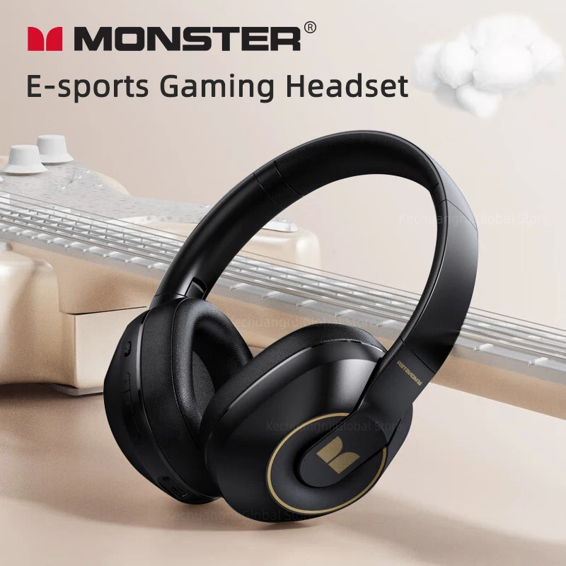MonsterXKH01WirelessBluetooth53Headphones25HHifiMusic