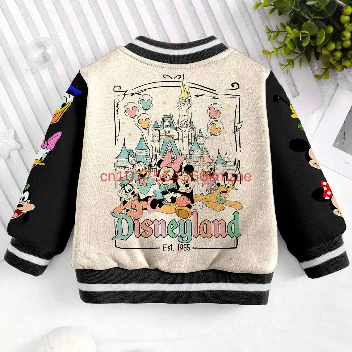 New Disneyland Mickey Friend Jacket 3d Print Coat Cartoon Kid Streetwear Harajuku Bomber College Jacket