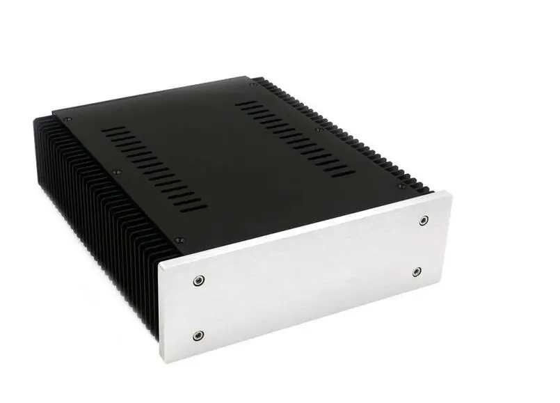 

Aluminum chassis 2107 with heat sinks on both sides is suitable for power amplifier tube amp preamp decode