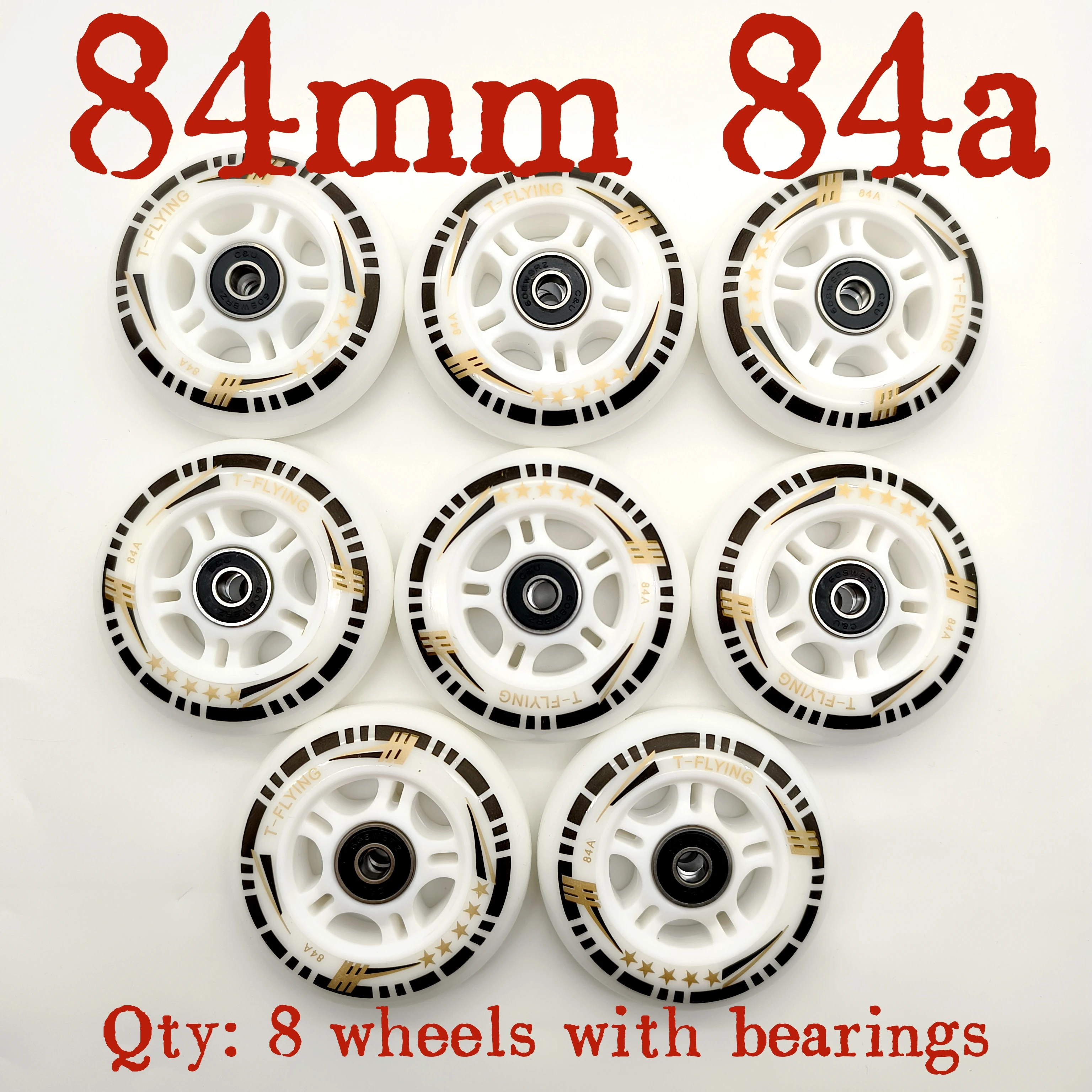 inliner skate wheel 84x24 mm skate wheel 84mm 84A roller 8wheels/lot