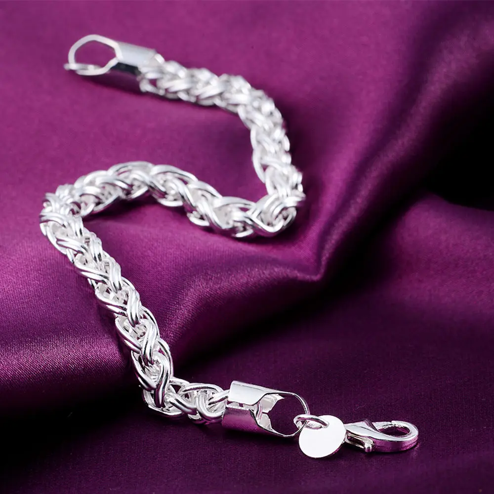 Tanio Hot Pretty twisting circle 925 srebro bransoletka dla kobiety