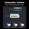 100/1000M POE Extender 4 Port Gigabit Network Switch Repeater IEEE802.3af/at Plug&Play for PoE Switch NVR IP Camera AP 5