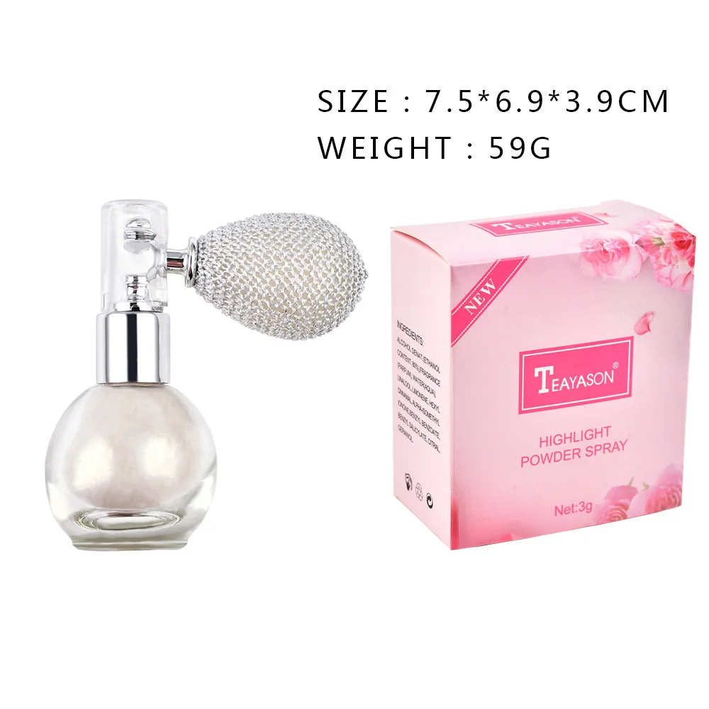 Body Pailette Spray Highlighter Powder Spray High Gloss Glitter Powder  Spray Loose Powder Spray Makeup For Face Body Highlight - Body Glitter -  AliExpress