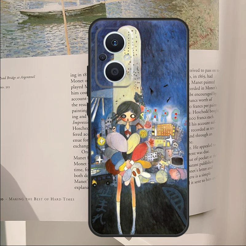 Cartoon Aesthetic Aya Takano Case For OPPO Reno 8 7 6 Lite 4 5 8T 5Z 4Z 2Z Find X5 Lite X3 X2 Neo X6 Pro Phone Cover