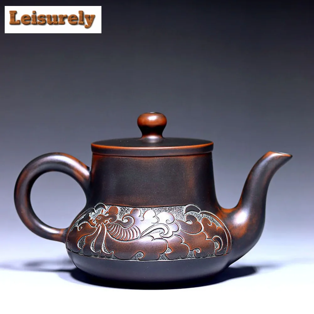 180ml Master Handmade Qingzhou Nixing Pottery Teapot Boutique Filter Beauty Kettle Chinese Zisha Infuser Home Set Accessories