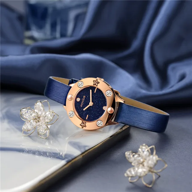 ROCOS Women's Quartz Watch Fashion Ladies Quartz Diamond Wristwatch Elegant Female Dress Small Ultra-thin Watch R0236L 4