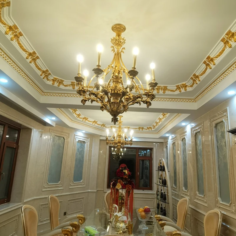 

Люстра для гостиной, гостиницы, ресторана, декоративная медная свеча