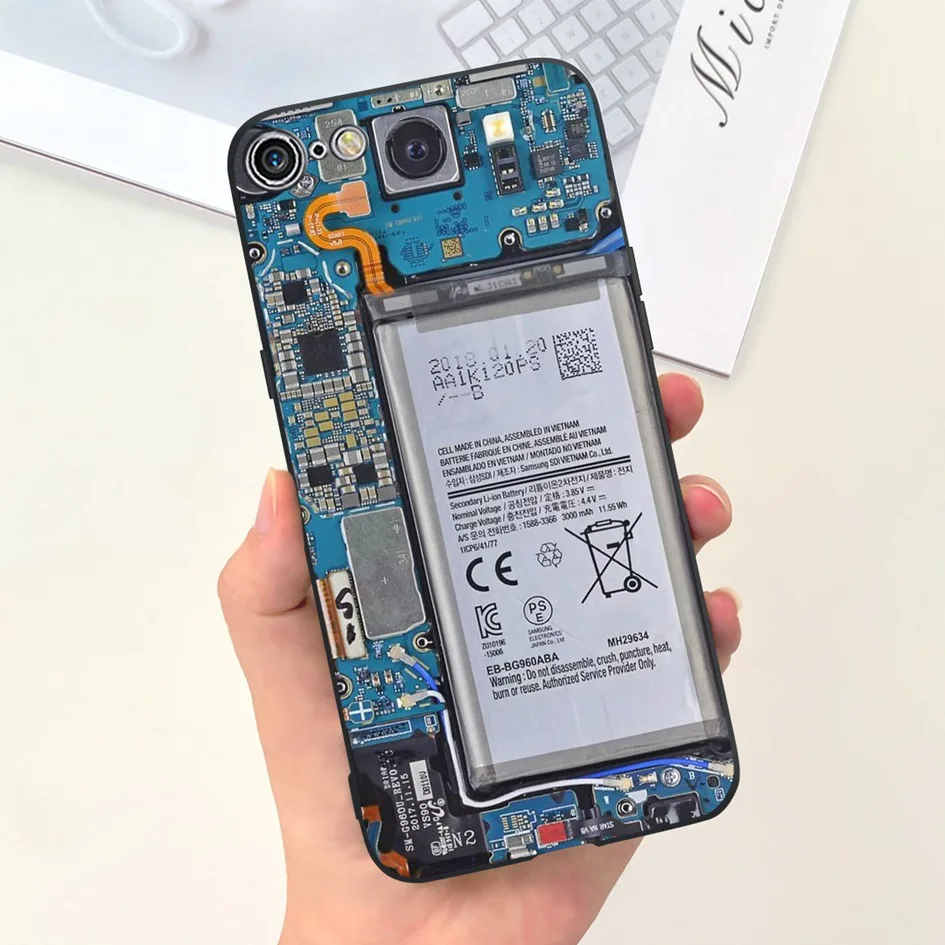 Fashion Marble Flower Slim Soft Silicone Back Cover Bumper Case