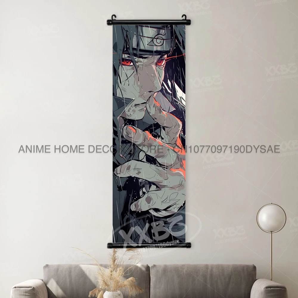 Naruto Anime Character Wall Art Scroll – Sakura, Ino, and Hinata Home Decor Mural