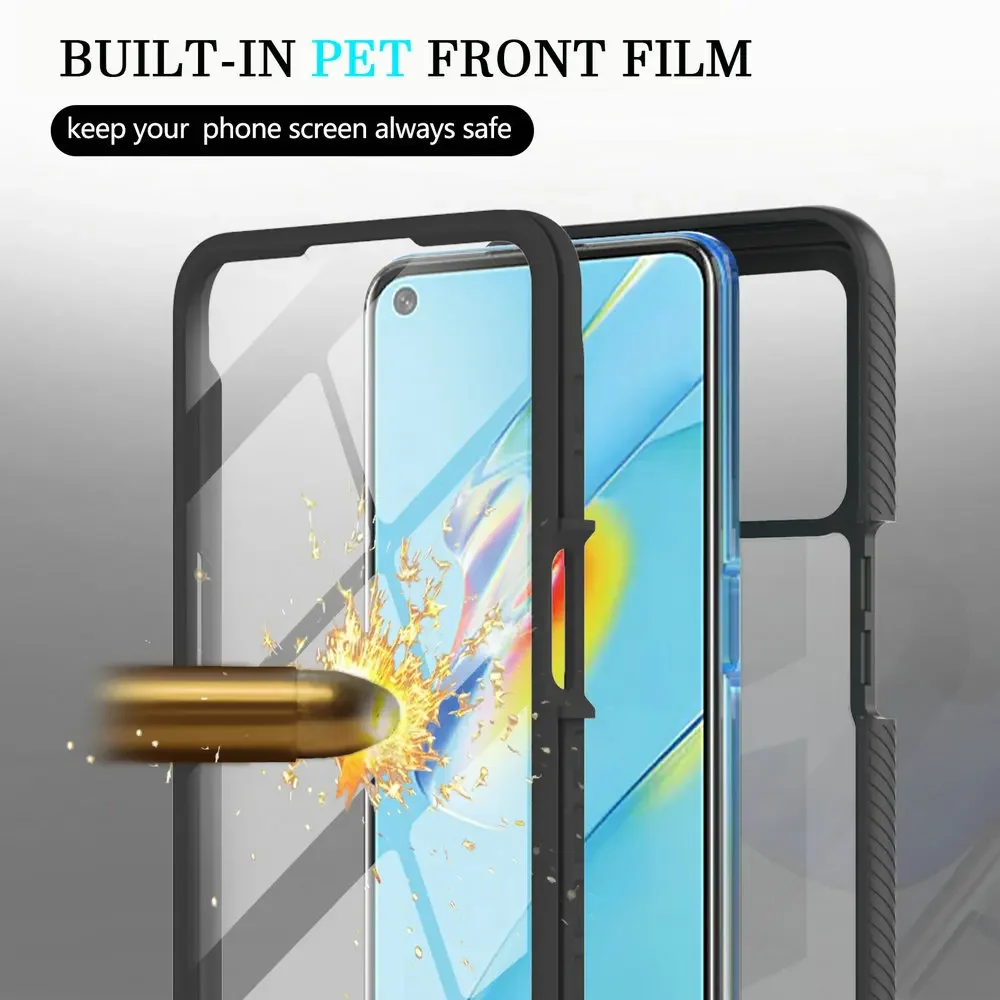 Enhanced Crystal Bumper Case with 360° Protection and Shockproof Design