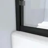 Alliance Pro BG 56-60 in. W x 70 3/8 in. H Semi-Frameless Sliding Shower Door in Matte Black and Clear Glass, glass shower door 6