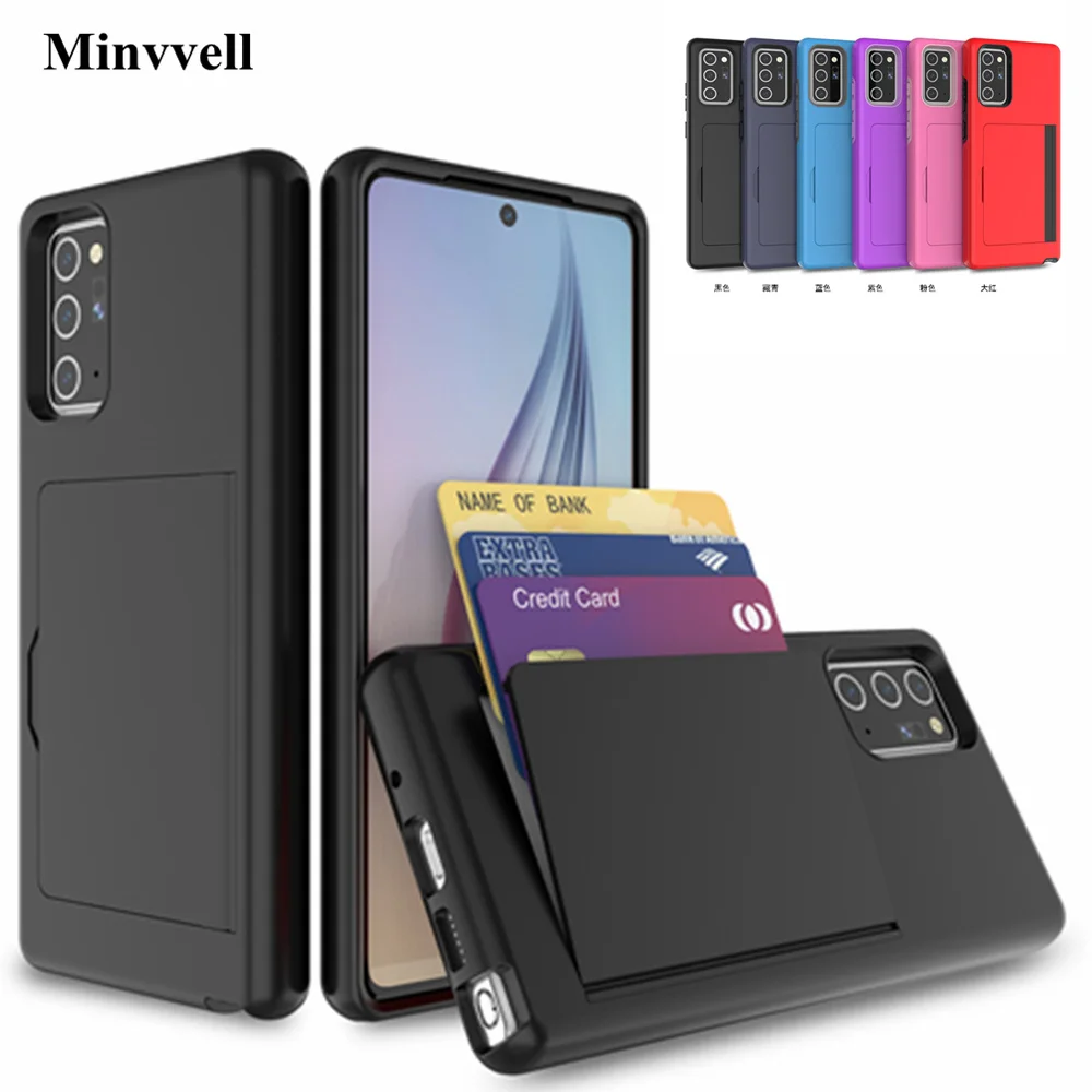 Custodia Per Slot Per Schede Color Caramella Per Samsung Galaxy Note 20 Ultra Note20 S22 Ultra Case Note 10 + S20 Ultra S10 Plus A20 30 A50