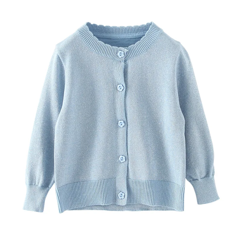 0-36 Month Baby Boy Cardigan Sweater Blue Unisex Baby Girl Spring Cotton Jacket Infant Coat 1 2 3 Years Toddler Clothes 225444