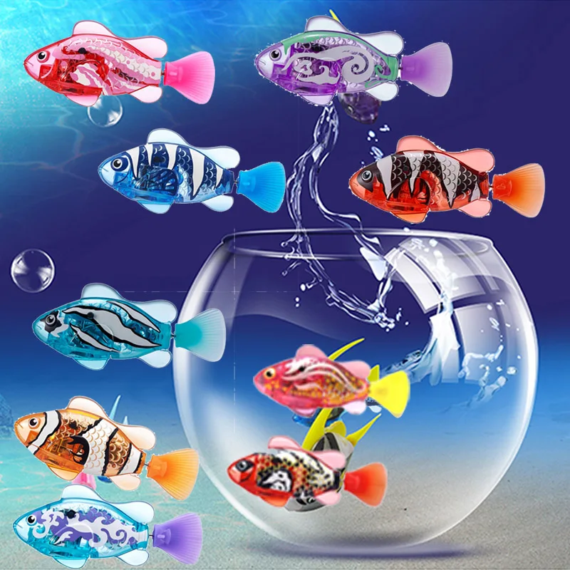 Funny Swim Electronic Fish Toy Activated Battery Powered Pet for Fishing Tank Decorating Swimming Fish