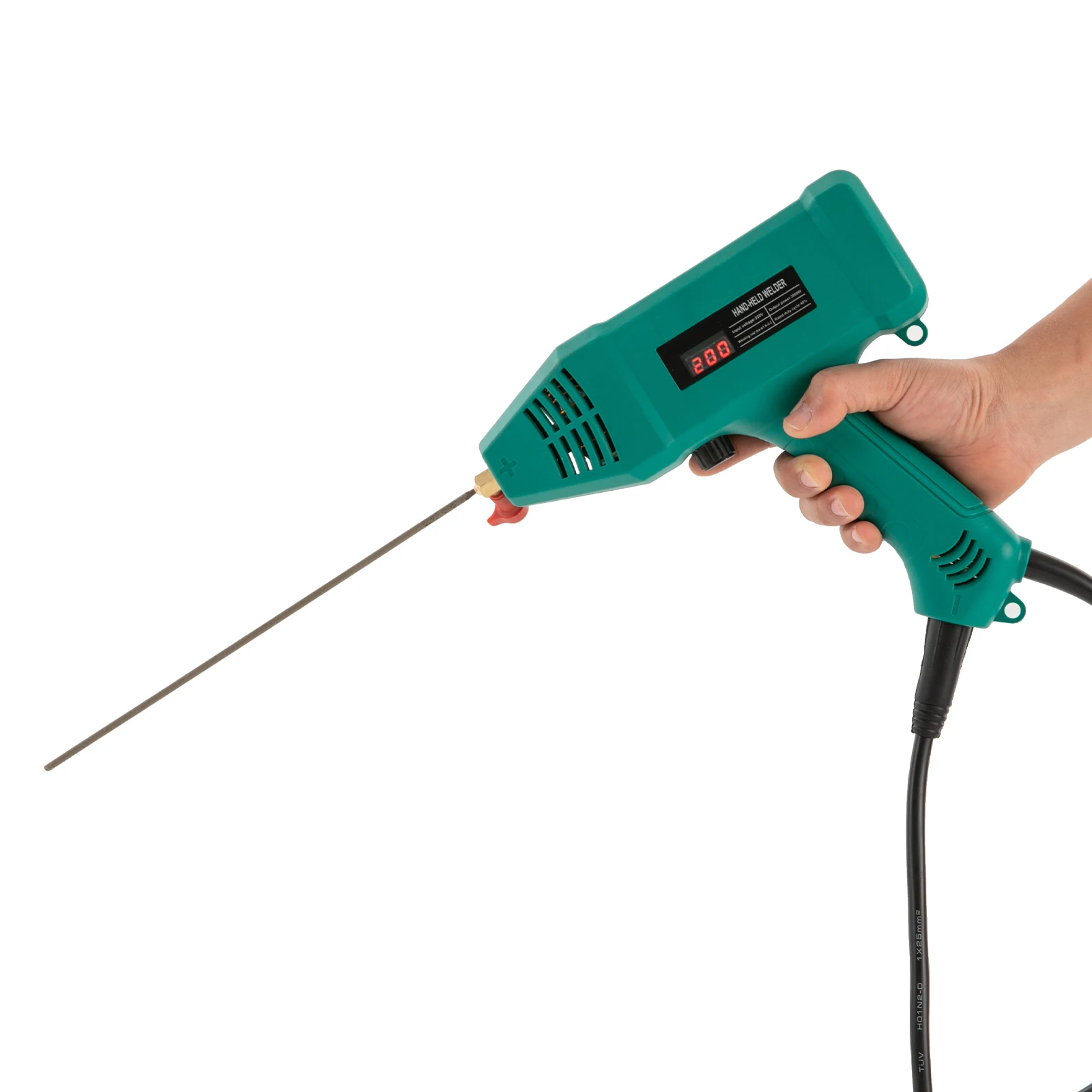 3000 W elektrisches tragbares digitales Pistolenschweißgerät, Handschweißgerät W | Stahlklemme und Griff für Maschinenbau – Detail 2