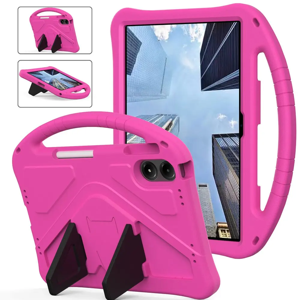 Durable EVA Foam Shockproof Tablet Cover with Pencil Slot and Stand, Kids Safety, 12.1 Inch
