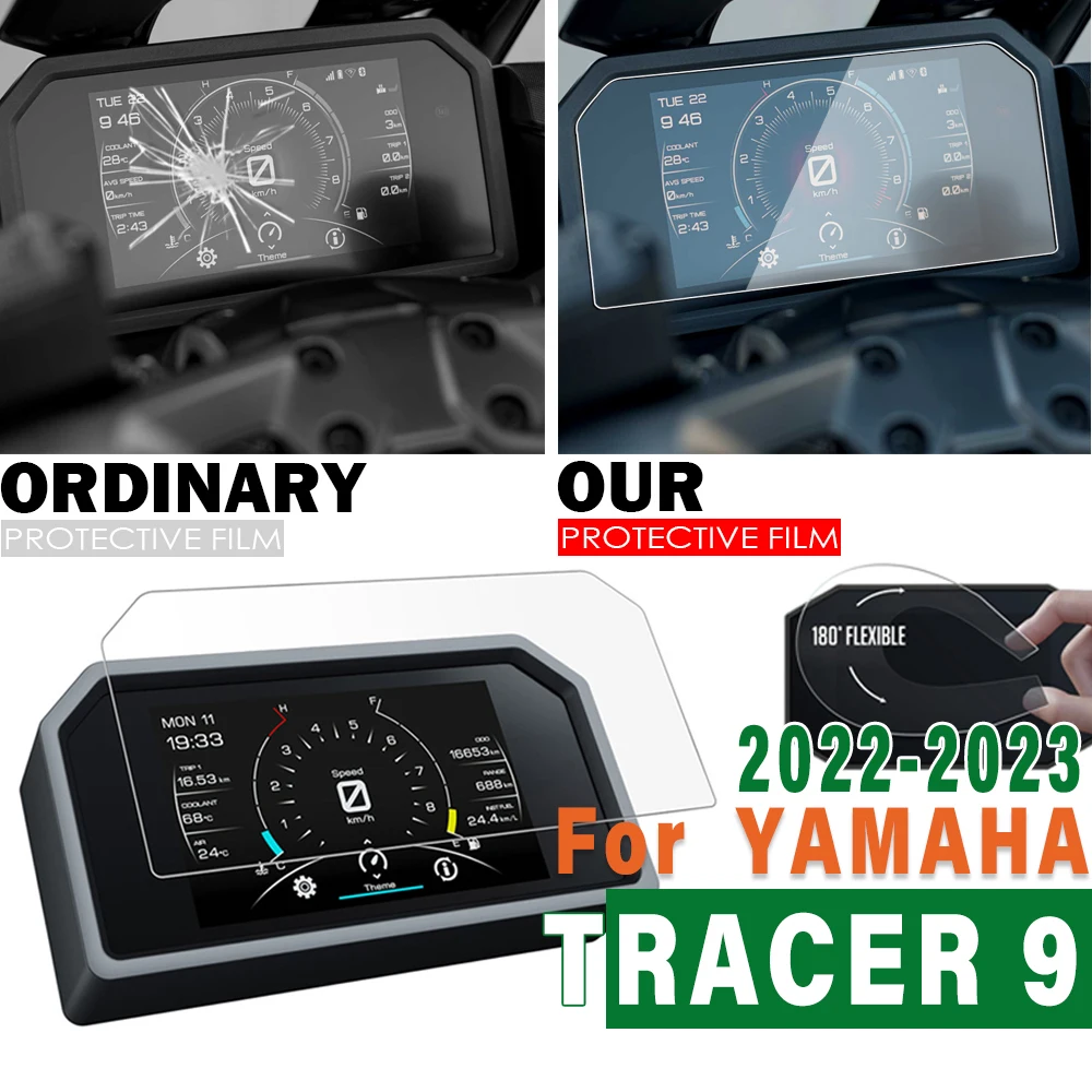 

Tracer9 Accessories Motorcycle Scratch Cluster Screen Tracer 9 2023 for Yamaha Dashboard Instrument Film Anti Glare Protection